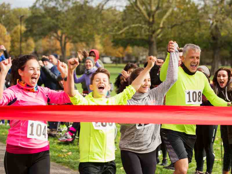 Family racing event Family racing event