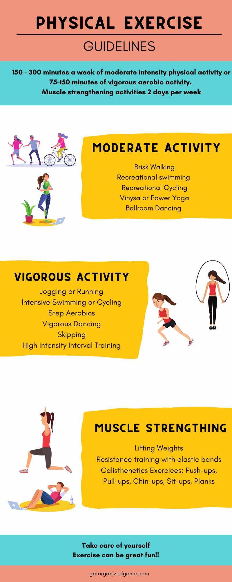 Self-Care Tips: Physical Exercise Guidelines