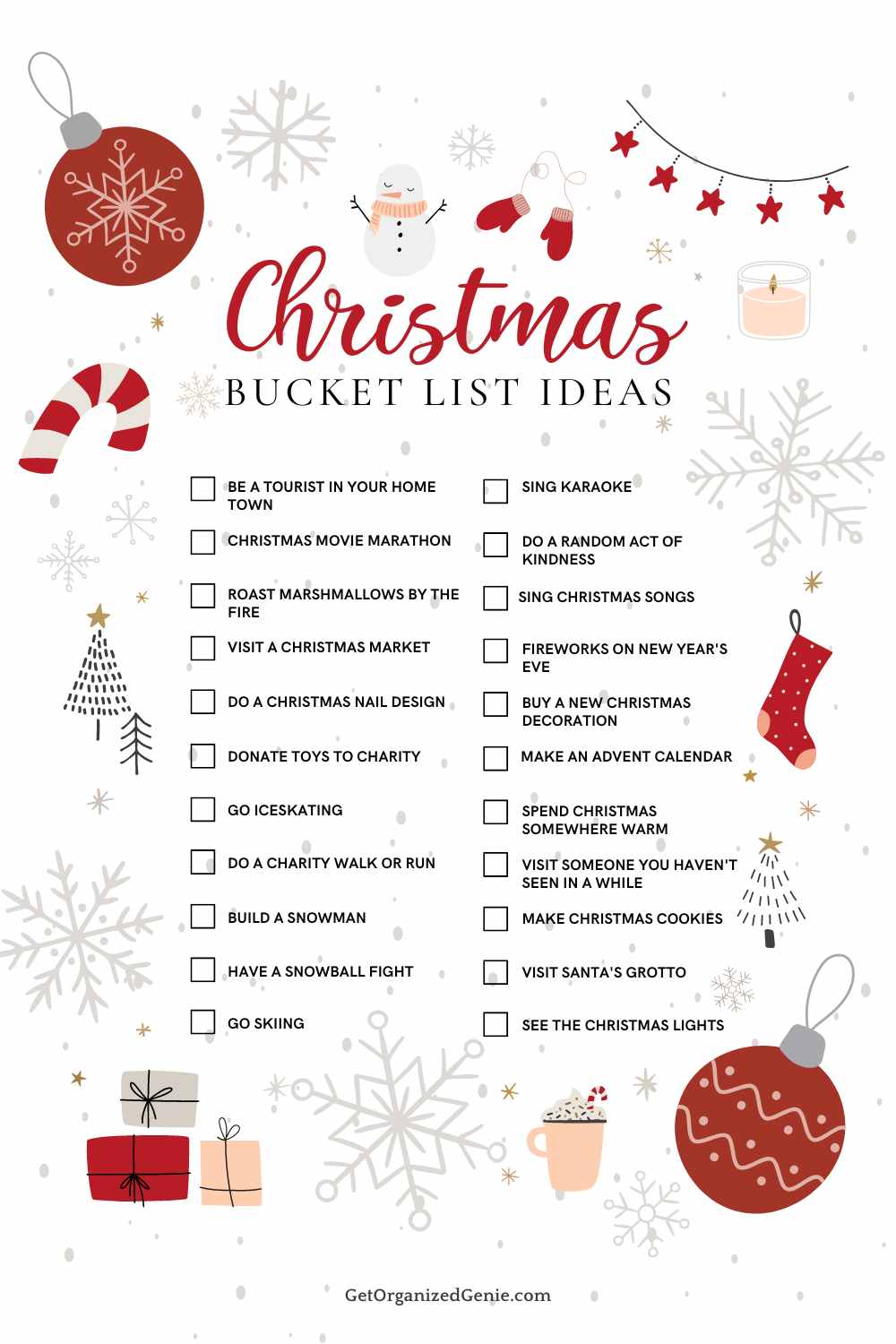 Christmas Bucket List Ideas