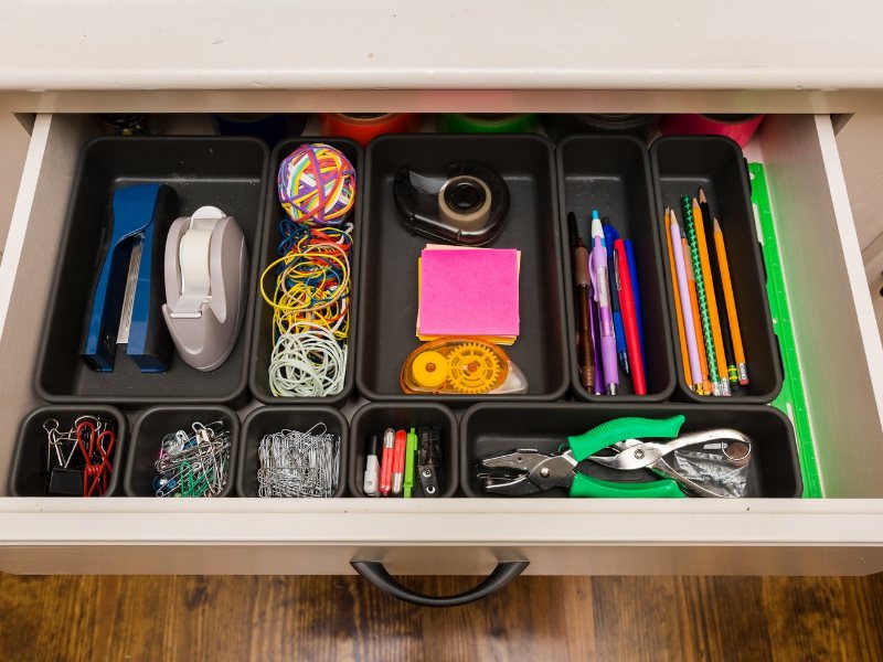 Drawer organizer to organize office supplies.