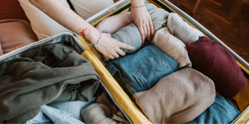 Packing suitcases for vacation Packing suitcases for vacation