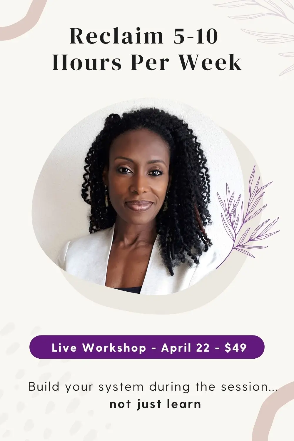 Productivity workshop for business owners to reclaim 5–10 hours per week and build a simple system that actually works