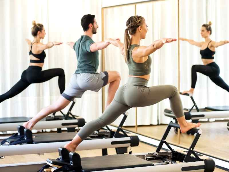 People exercising as part of their daily routine People exercising as part of their daily routine