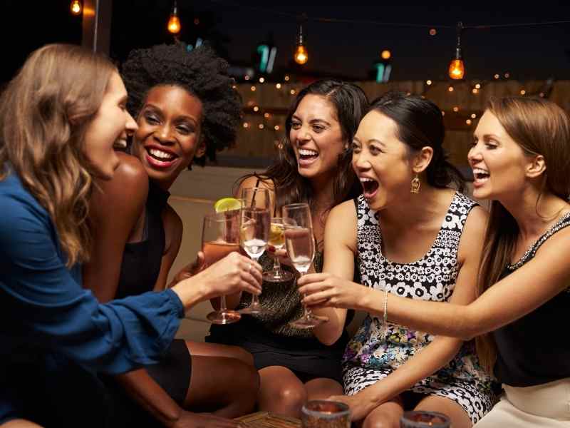 Routine Leisure - Group of women enjoying drinks Routine Leisure - Group of women enjoying drinks